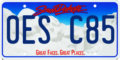 SD license plate 0ESC85