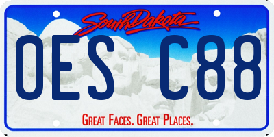 SD license plate 0ESC88