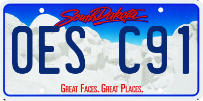 SD license plate 0ESC91
