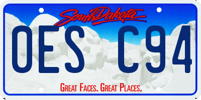 SD license plate 0ESC94