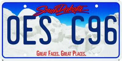SD license plate 0ESC96