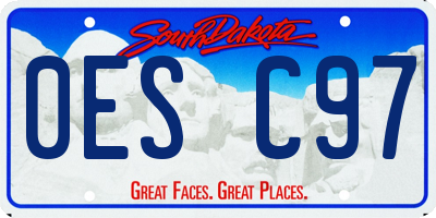 SD license plate 0ESC97