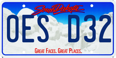SD license plate 0ESD32