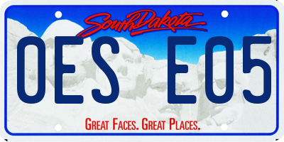 SD license plate 0ESE05