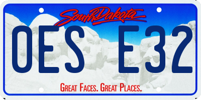 SD license plate 0ESE32