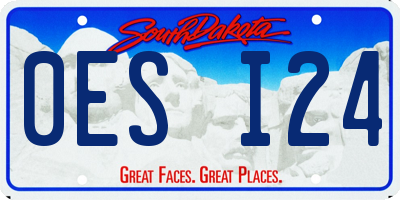 SD license plate 0ESI24