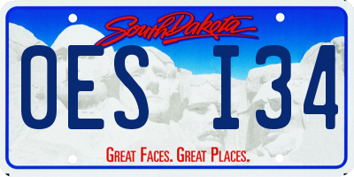 SD license plate 0ESI34