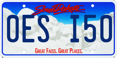 SD license plate 0ESI50