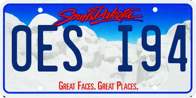 SD license plate 0ESI94