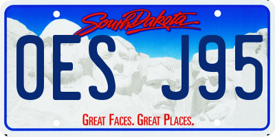 SD license plate 0ESJ95