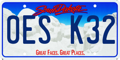 SD license plate 0ESK32