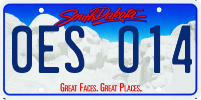 SD license plate 0ESO14