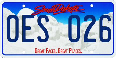 SD license plate 0ESO26