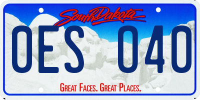 SD license plate 0ESO40