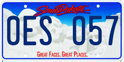 SD license plate 0ESO57