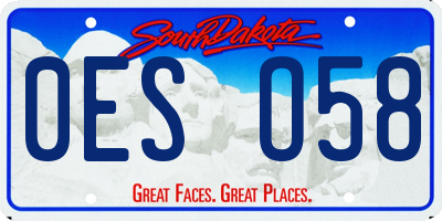 SD license plate 0ESO58