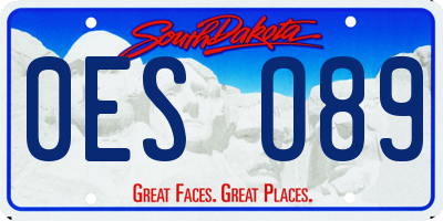 SD license plate 0ESO89