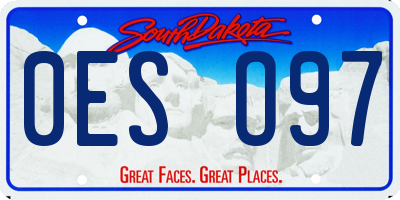 SD license plate 0ESO97