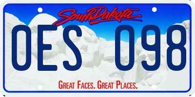 SD license plate 0ESO98