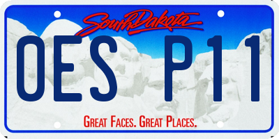 SD license plate 0ESP11