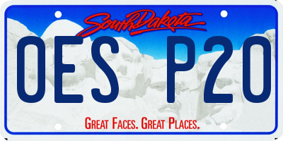SD license plate 0ESP20