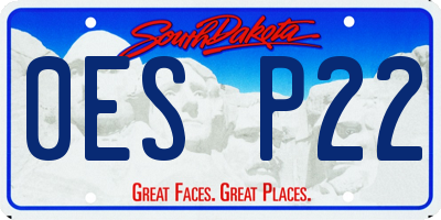 SD license plate 0ESP22