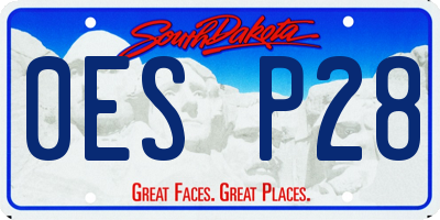 SD license plate 0ESP28