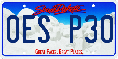 SD license plate 0ESP30