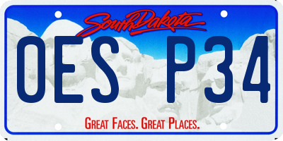 SD license plate 0ESP34