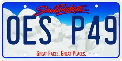 SD license plate 0ESP49