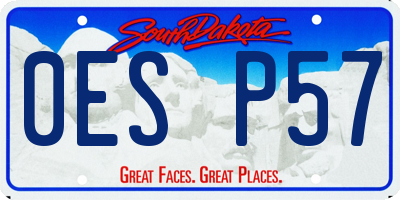 SD license plate 0ESP57