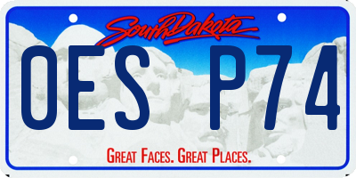 SD license plate 0ESP74