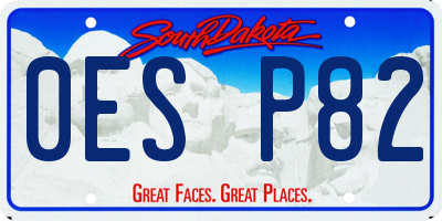 SD license plate 0ESP82