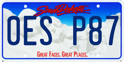 SD license plate 0ESP87