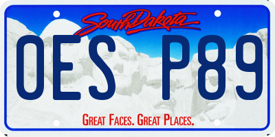SD license plate 0ESP89