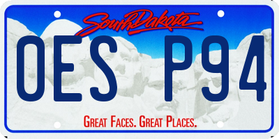 SD license plate 0ESP94