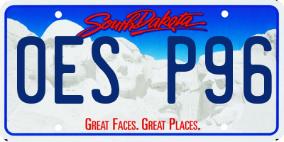 SD license plate 0ESP96