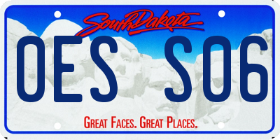SD license plate 0ESS06