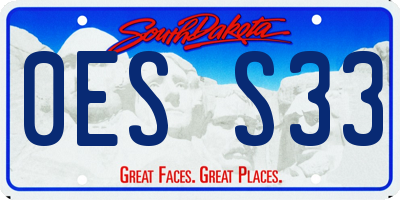 SD license plate 0ESS33