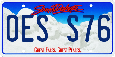 SD license plate 0ESS76