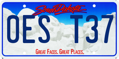 SD license plate 0EST37