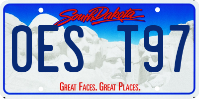 SD license plate 0EST97