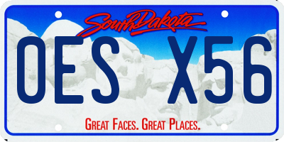 SD license plate 0ESX56