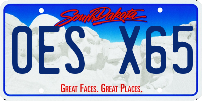 SD license plate 0ESX65
