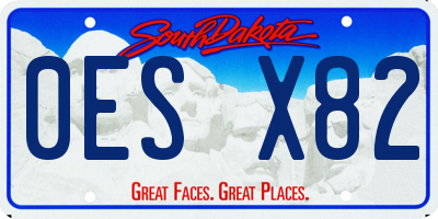 SD license plate 0ESX82