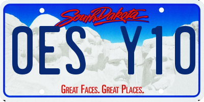 SD license plate 0ESY10