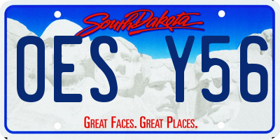 SD license plate 0ESY56