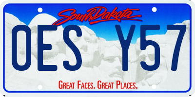 SD license plate 0ESY57