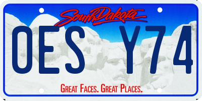 SD license plate 0ESY74
