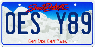 SD license plate 0ESY89